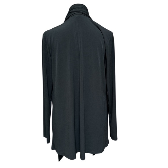 Clara Sun Woo Draped Tunic Cardigan Lightweight Neutral Travel Layering - Picture 4 of 8